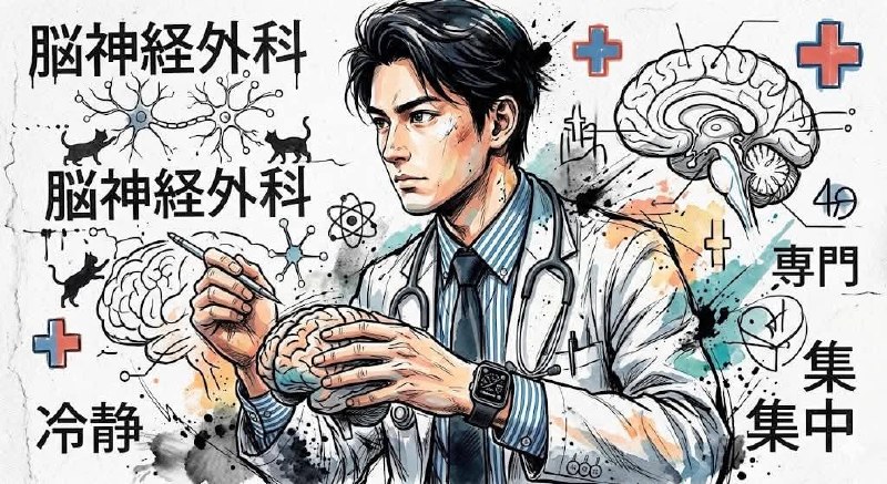 神經外科手繪插畫